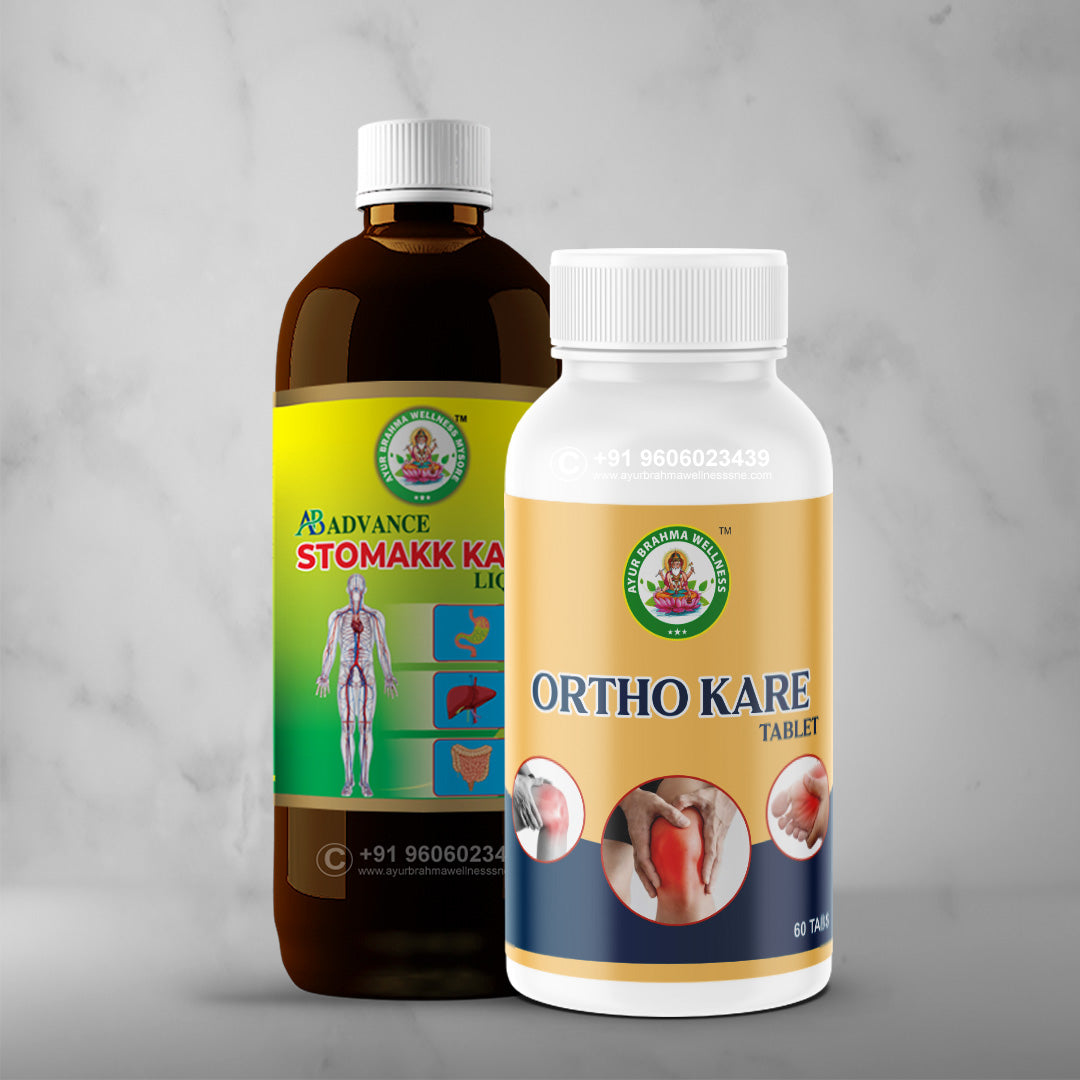 Ayur Bramha Advance Ortho Kare X Plus Tablets & AB Advance Stomakk Kare Combo