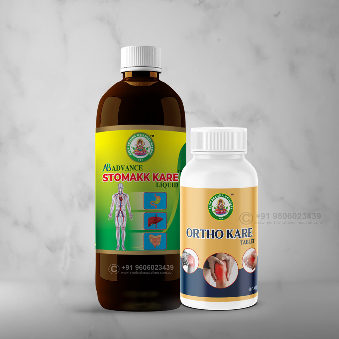 Ayur Bramha Advance Ortho Kare X Plus Tablets & AB Advance Stomakk Kare Combo